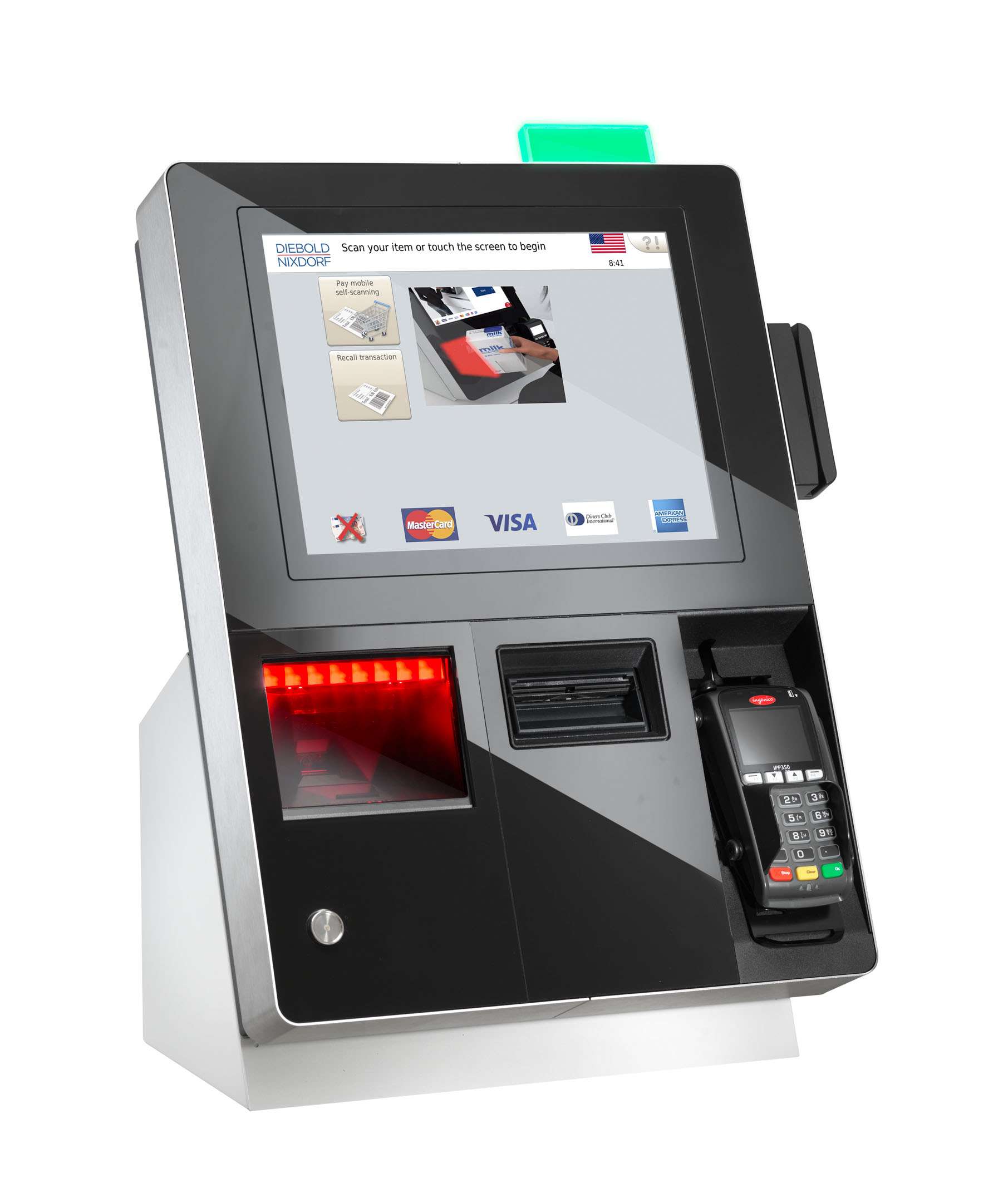 Diebold Nixdorf BEETLE/iSCAN self-checkout kiosk | Grupul de companii RTI